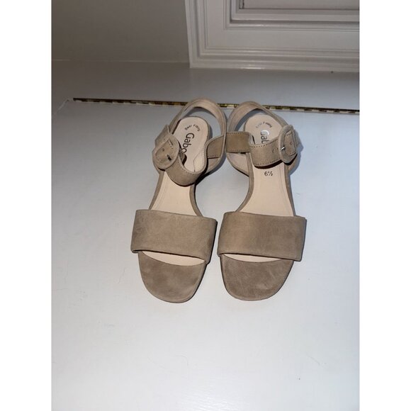 Gabor Kooky Platform Sandal Beige Suede Woman's Size US 9 NEW [jb] - Picture 6 of 16
